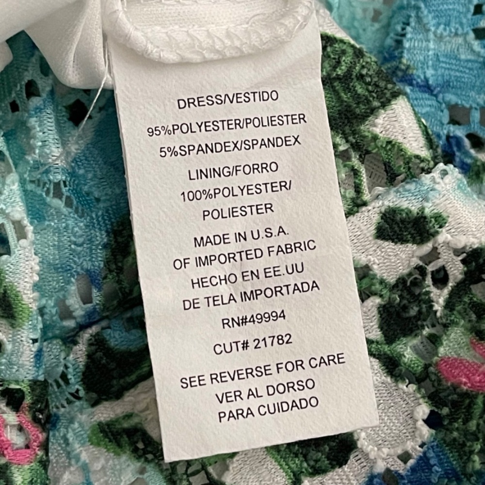 R & M Richards Floral Eyelet Lace Fit and Flare Dress - Picture 14 of 16